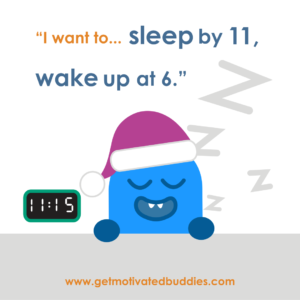 resolutions and waking up and sleep