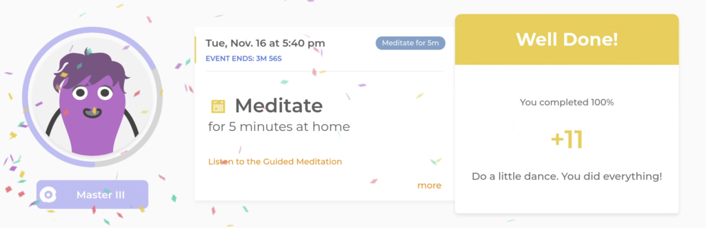 mindfulness meditation check in